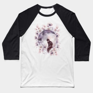 Moon Cat Baseball T-Shirt